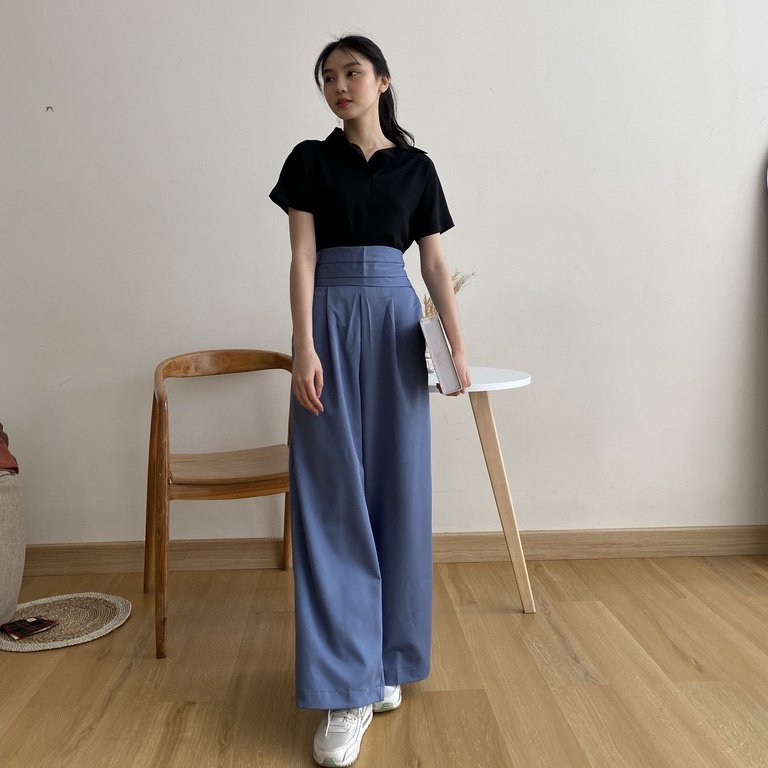 RX FASHION - LEON PALLAZO PANTS / CELANA HIGHWAITS / CELANA KANTOR PANJANG / CELANA KOREA WANITA