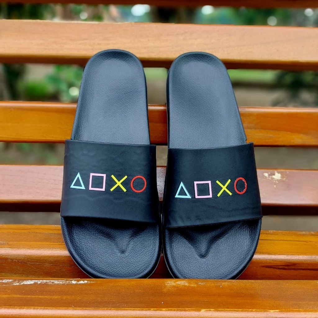 Sandal Selop Bahan Karet Design Simple Sandal Slop Ketzo Max original slip on ( KZ16-KZ22 )