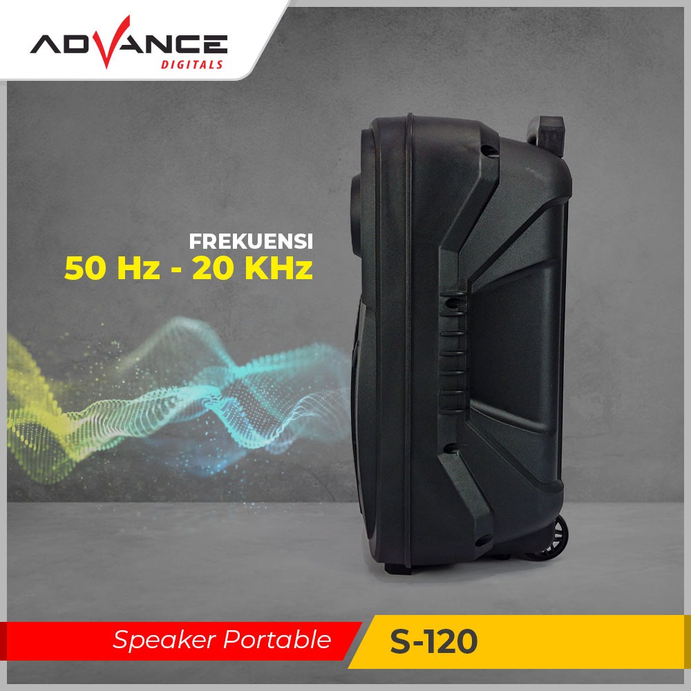 Speaker Aktif Advance S120 Speaker Karoke Bluetooth Speaker Meeting Bergaransi Resmi 1 Tahun