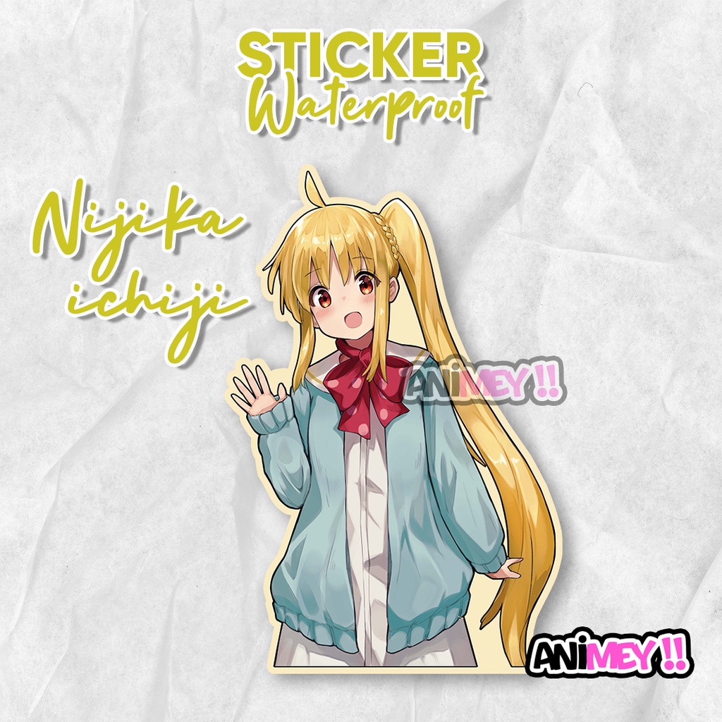 

Stiker Nijika Ichiji Bochi The Rock/ Sticker Anime Waterproof