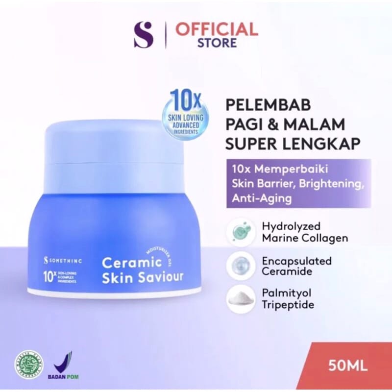 SOMETHINC ceramic skin saviour moisturizer gel 50 ml
