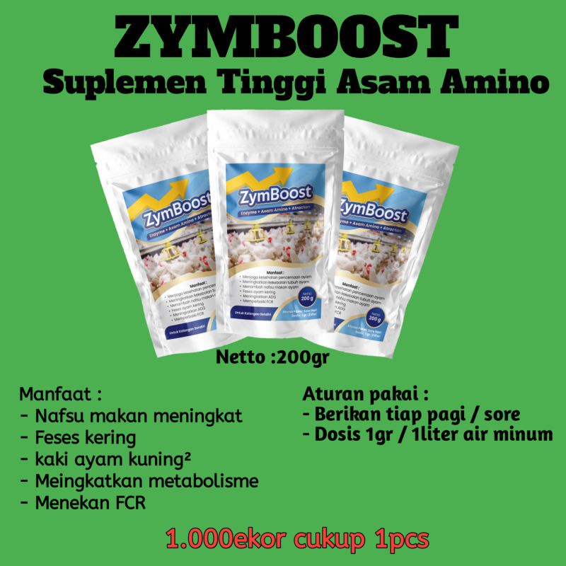 Vitamin Ayam Asam amino enzyme broiler Zymboost
