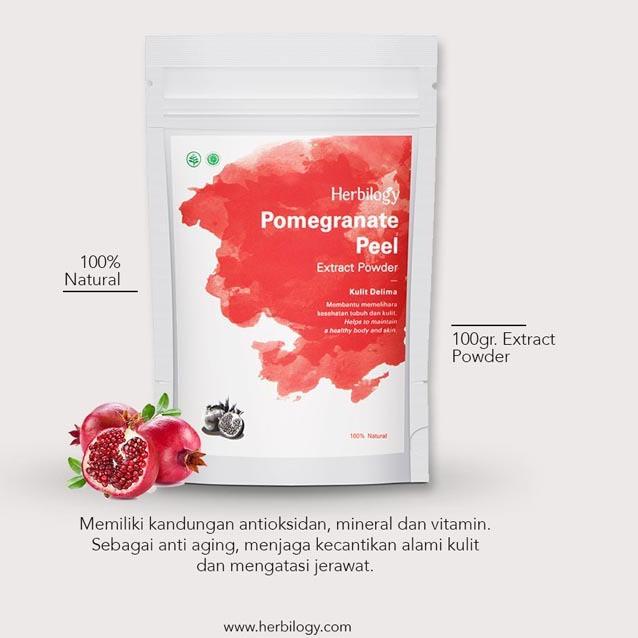 

Herbilogy Pomegranate Peel Extract Powder (Kulit Delima) 100g Model Baru