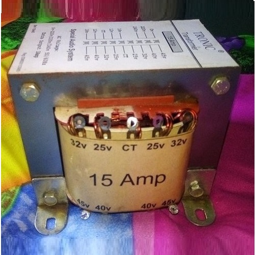 Trafo Tronic 15A seri 15A CT-45V +CT 12-18V Trafo Merk Tronic