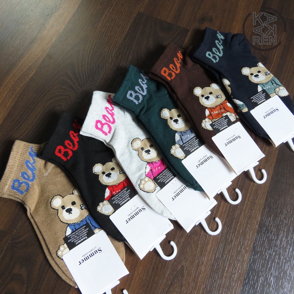 Kakaren Kaos Kaki Mata Kaki / Ankle Motif Warna Warni