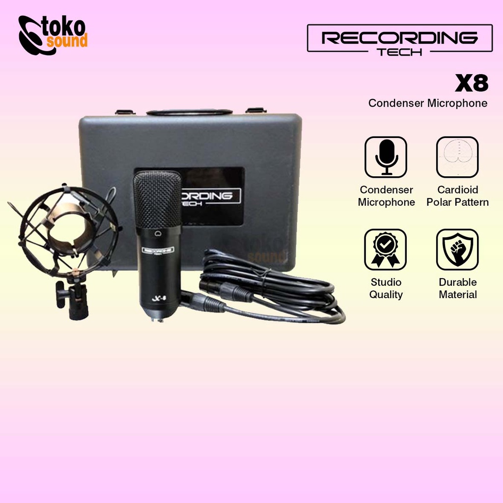Recording Tech X8 - XLR Condenser Microphone