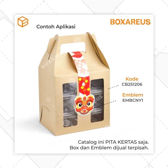 

Pita Kertas - Dekor Hampers Aksesoris Natal Imlek Lebaran Idul Fitri 037