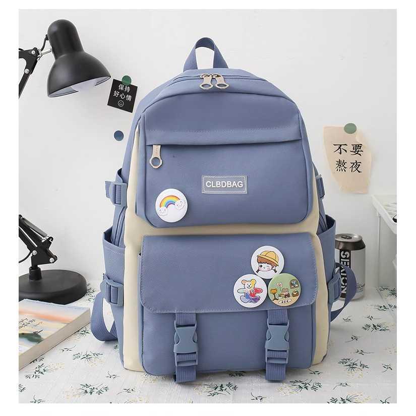 Tas Ransel Tote Sling Bag 4 in 1 Kawaii Version - HB4-2 - Blue