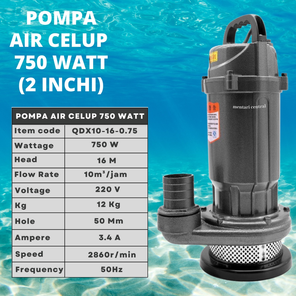 Pompa Celup Air Kotor 750w 550w Submersible Water Pump Pompa sawah pompa pertambangan pompa perkebunan pompa hotel pompa dapur pompa perumahan