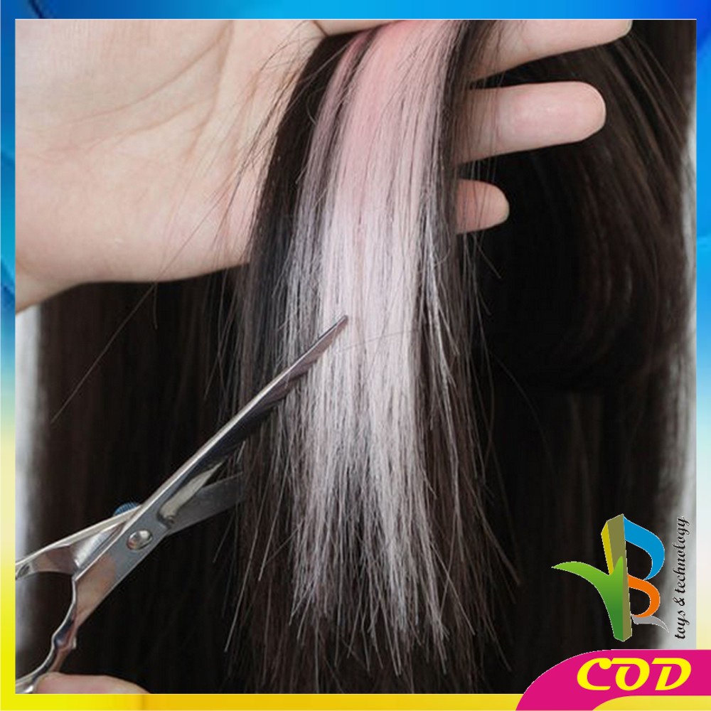 RB-K144 Wig Jepit Rambut Palsu Lurus Panjang Single Hair Extention Colourful Wanita / Klip Wig Rambut Palsu Cewek Korea Warna Warni Hair Clip Import