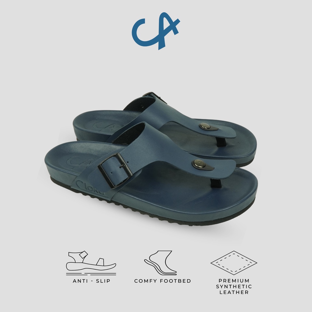 Sandal Pria Distro Cloka Kasual Santai Sendal Puyuh Cowok Dewasa Original Omerro Cloka