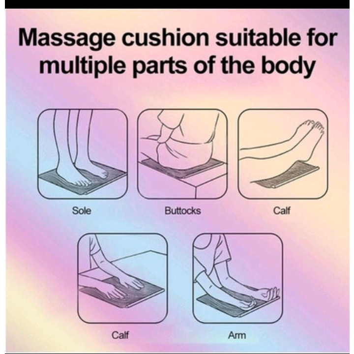 EMS Foot Massage Pijat Kaki Elektrik Refleksi Pad Mat Akupuntur Portable Meningkatkan Sirkulasi Darah Meredakan Sakit