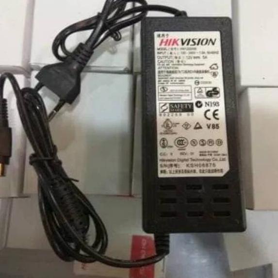 ➴ Adaptor hikvision 12v 5A 4pin murah ➢