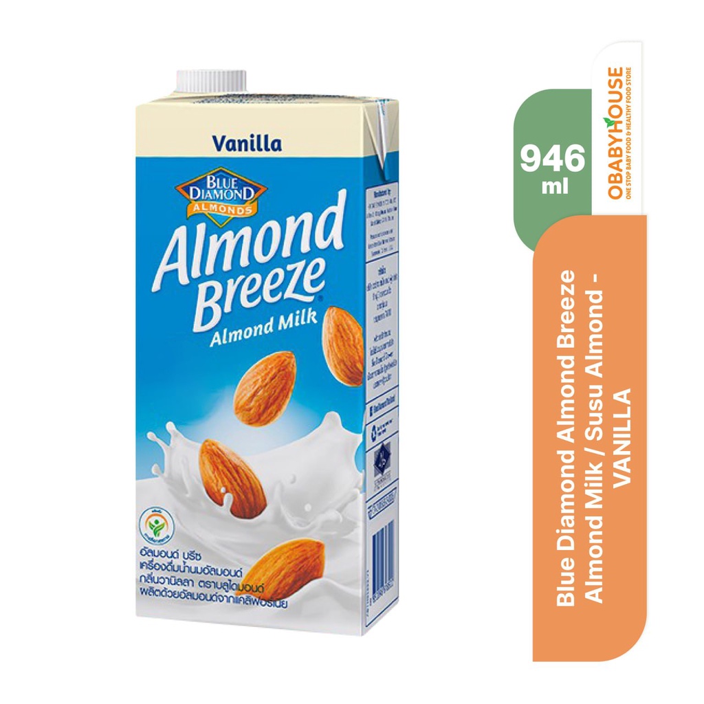 Blue Diamond Almond Breeze Almond Milk / Susu Almond 946ml - VANILLA