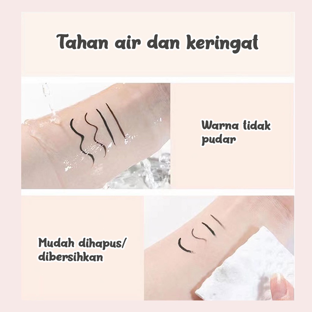 Pretty Pen Eyeliner Makeup Long Lasting Waterproof/Eye Long Liquid Eyeliner/Ujung Pena Lancip dan Cepat Kering