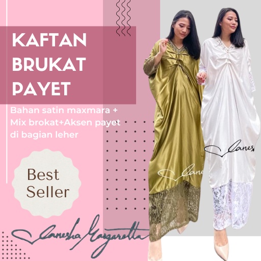 kaftan 814#kaftan muslim  brukat payet/kaftan wanita/dress muslim/busana muslim