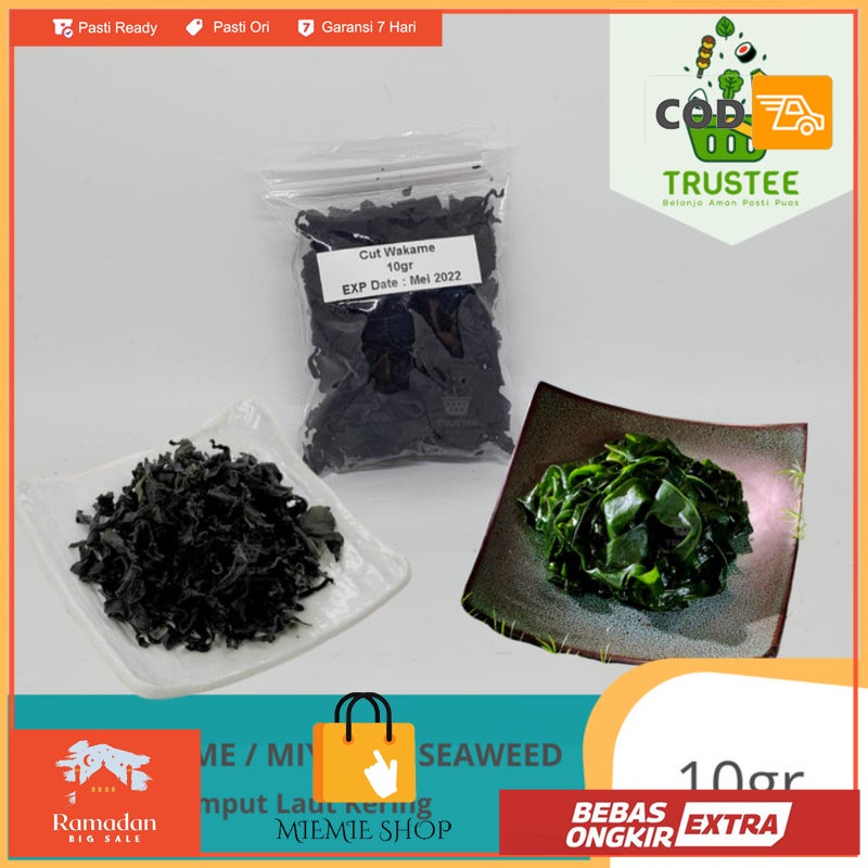 

Japanese Cut Wakame / Miyeok / Dried Seaweed / Rumput Laut 10gr