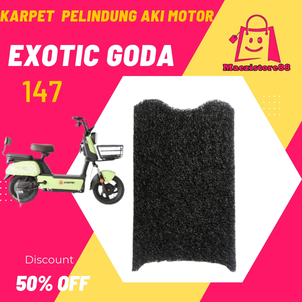 Alas kaki Karpet sepeda motor listrik GODA 147 Golden Tiger