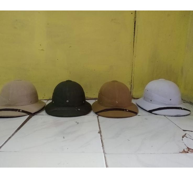 Lebih Trend TOPI SEPEDA ONTHEL - TOPI DEMANG KOLONIAL SEPEDA ONTEL - TOPI POLKA SEPEDA ONTEL HELM SE