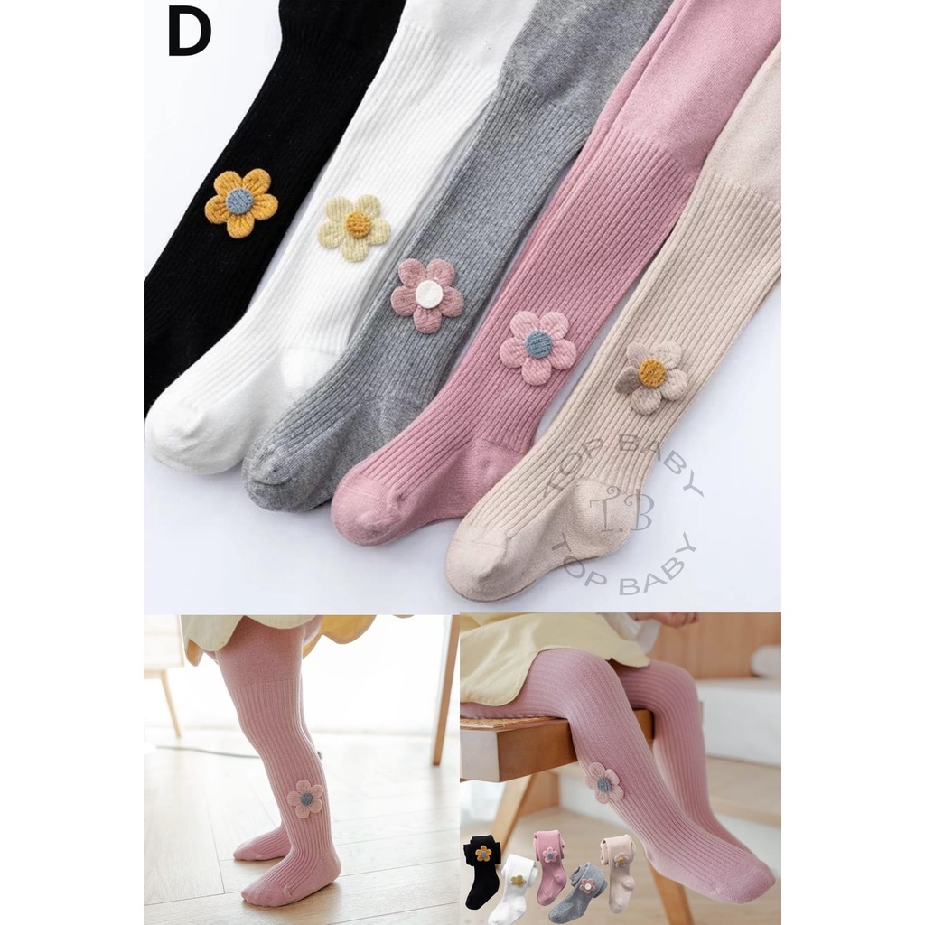 Legging Premium Anak Bayi Perempuan Import Motif Bunga - 4823