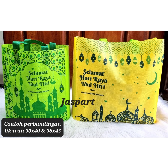 

Tas Spundbond Parcel Goodie Bag Idul Fitri Ukuran 30X40 25X35 38X45 092