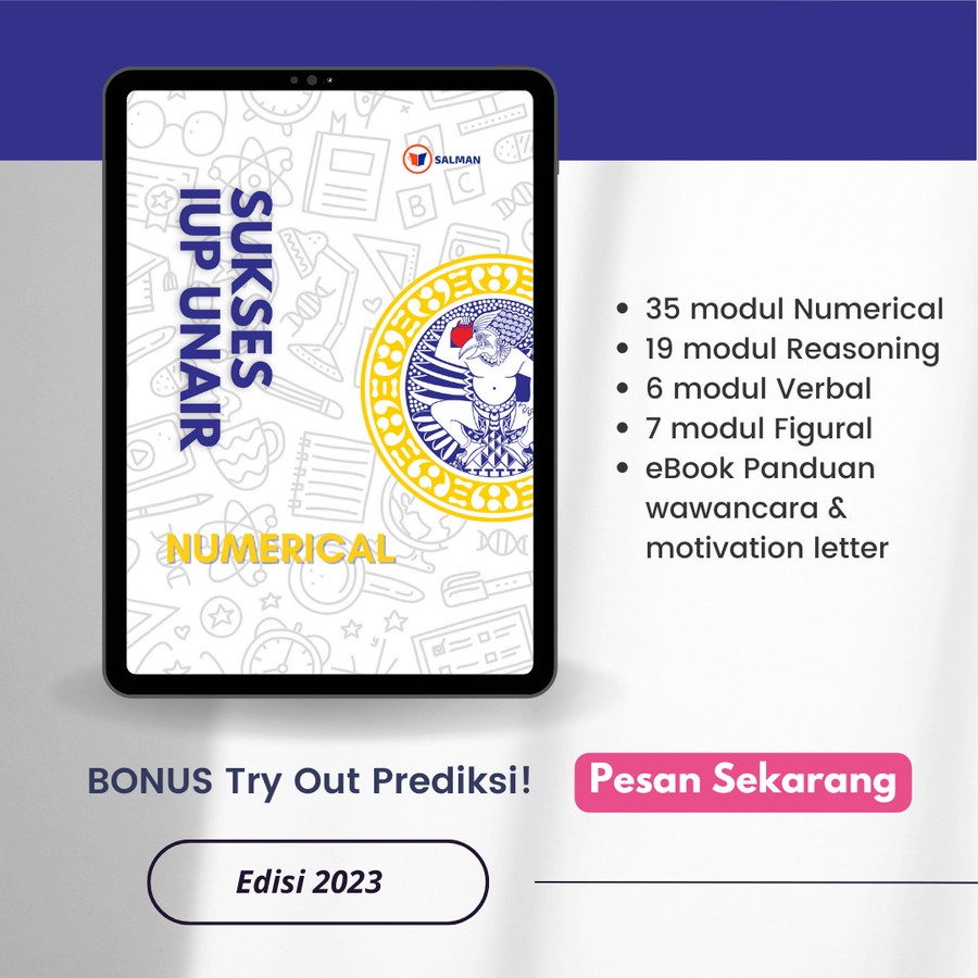 

Modul PDF Persiapan Tes IUP Unair Lengkap