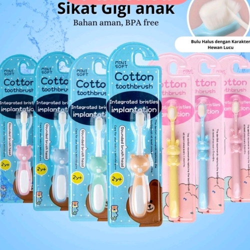 (SUPER LEMBUT) Sikat Gigi Anak Dengan Bulu Halus dan Lembut Cotton Toothbrush