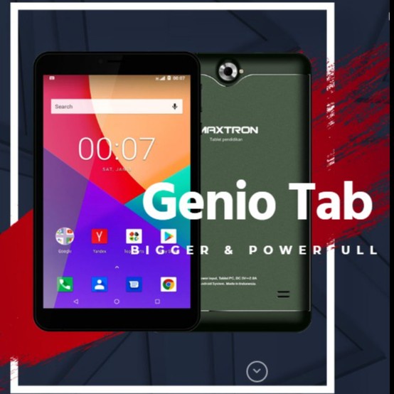 Tab Termurah Maxtron Genio Smart Wifi5G 8Inch 3/32GB New Garansi Resmi