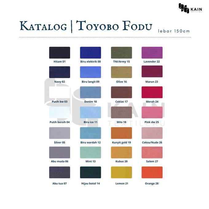 HOT SALE 1 Rol Kain Toyobo Fodu 40 yard