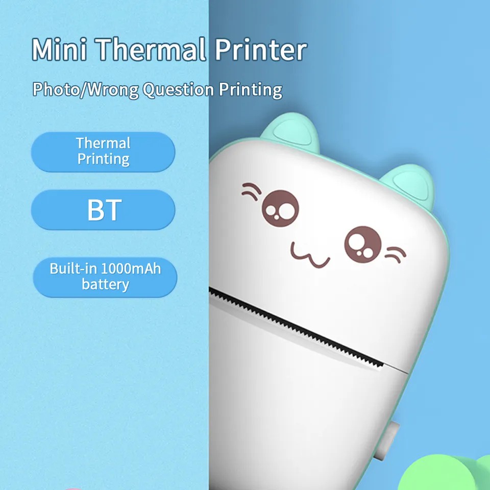 

Mini Printer Thermal Bluetooth Printer Mini Peripage A8C Picture Photo Label Receipt Paper Memo