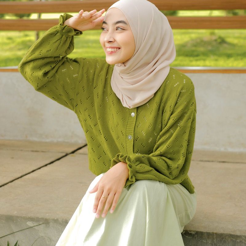 Poppy Kardigan Rajut Kancing Cardigan Premium Tebal