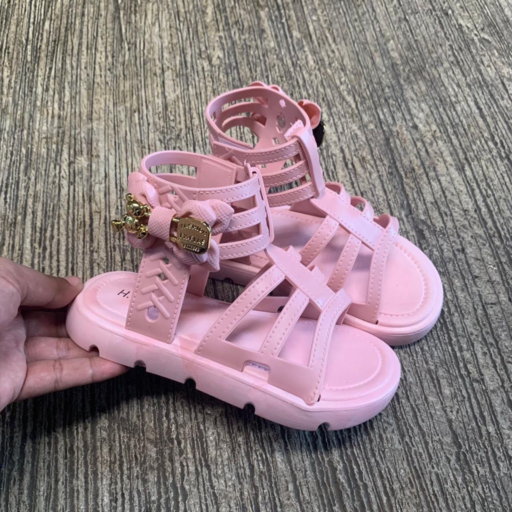 Sandal Anak-Anak Wanita Terbaru/Sepatu Sendal Tali Karet HYS 1705/Sendal Korea Kekinian