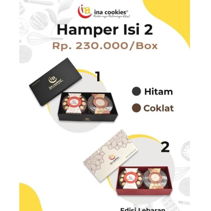 

PARSEL RAMADHAN HAMPERS KUE KERING INA COOKIES PARCEL KUE KERING LEBARAN EL09I09A82L