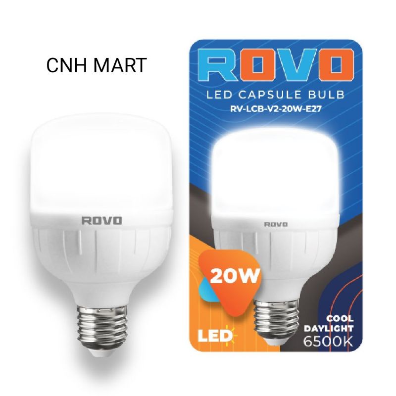 (5)PCS Lampu LED Rovo 20 Watt / Lampu Anti Pecah Rovo
