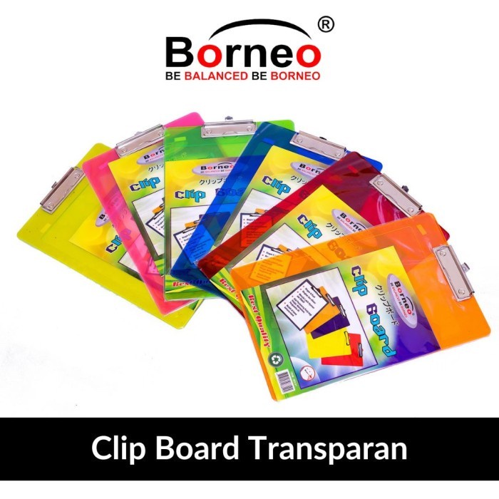 

Clip Board / Papan Ujian Borneo Transparant