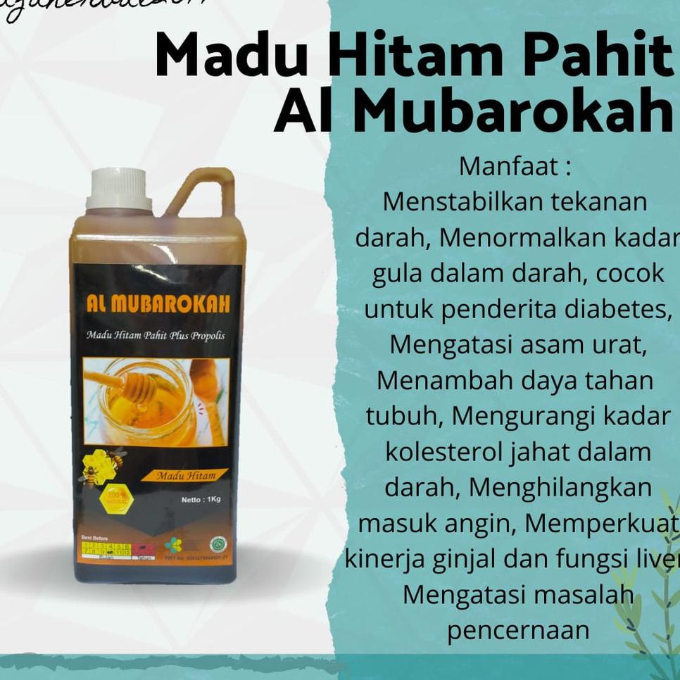 

Promo Spesial Madu Hitam Pahit Al Mubarokah Kemasan 1 Kg .,.,