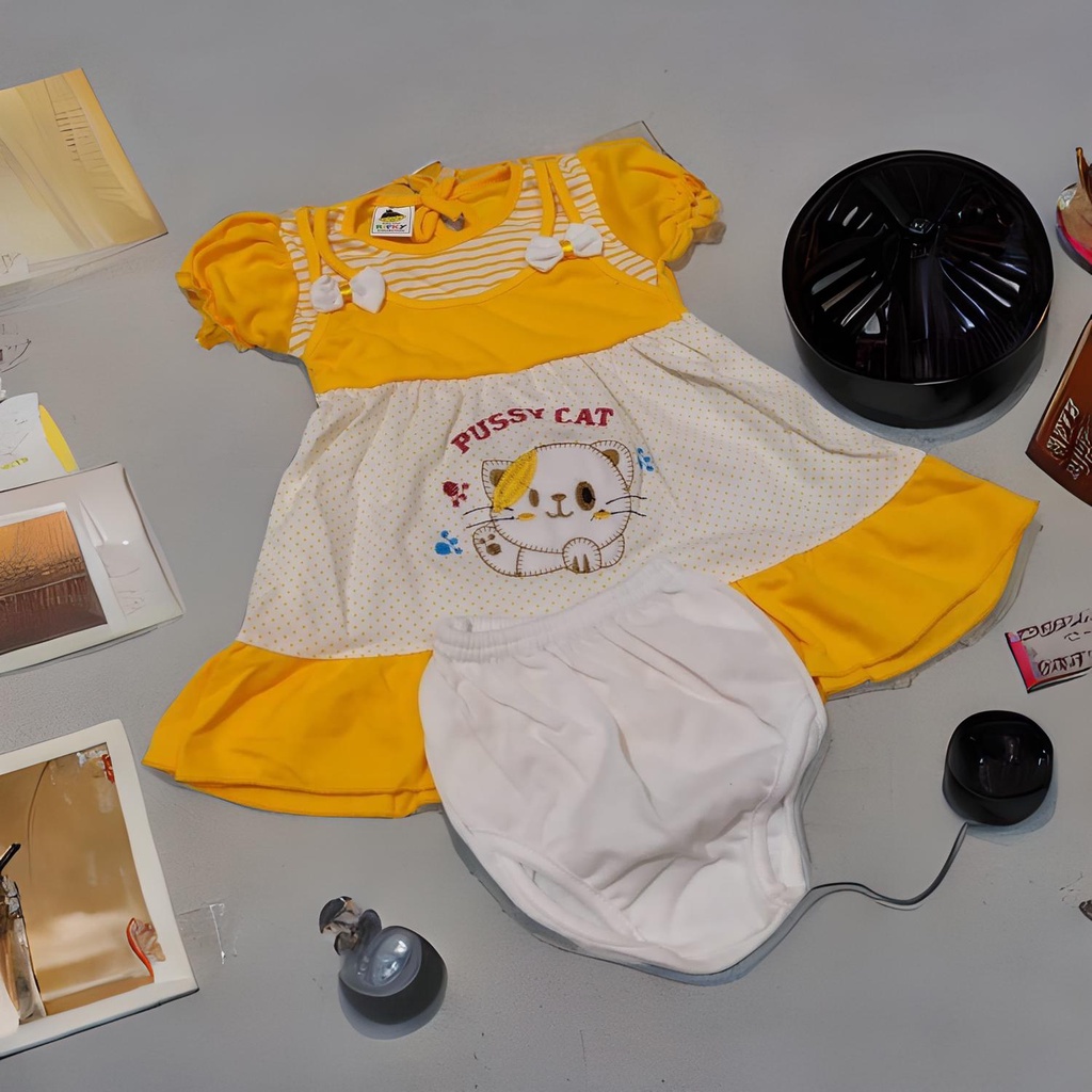 Setelan Baju Bayi Perempuan | Pakaian Anak Perempuan | Dress Baju Bayi || Celana Karet Model Renda