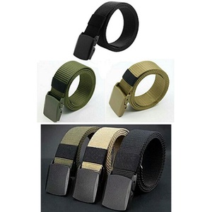 Promo Ikat Pinggang Pria Canvas Tactical Military Belt Sabuk Pria Anti Metal Detector - Kualitas Super