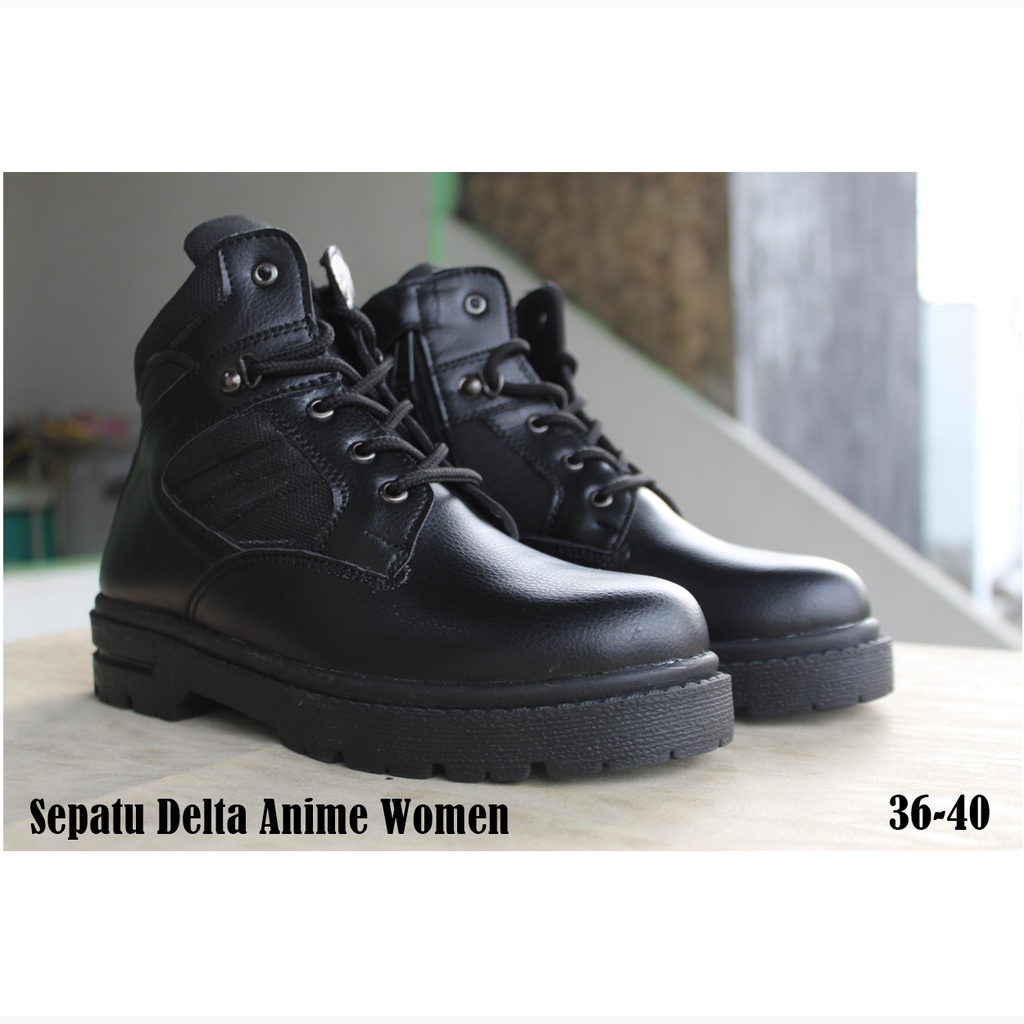 Sepatu Delta Women Tactical Low 6'In Full Hitam Sepatu Fashion Boot Wanita