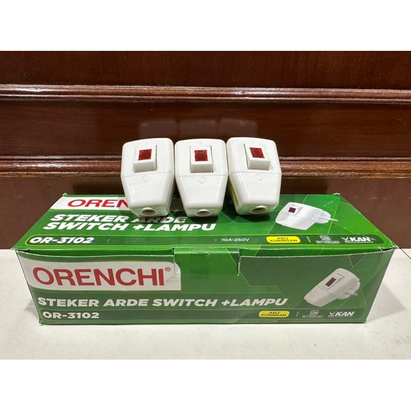 Steker Arde Switch On Off Orenchi OR-3102  - SATUAN -