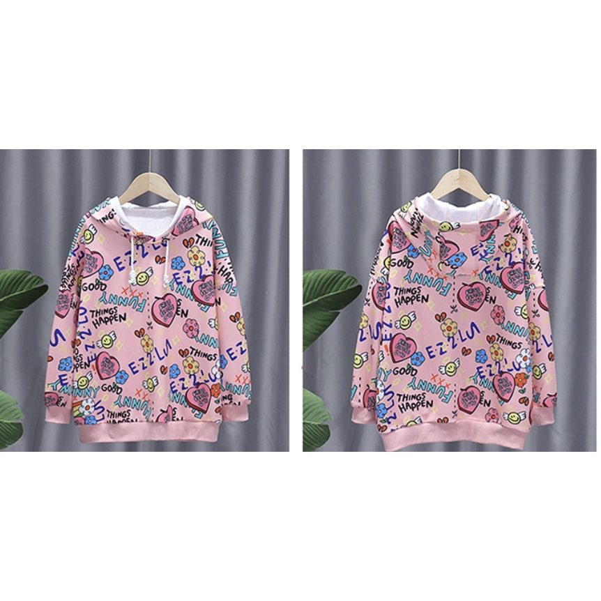 babyfit 5-12thn baju sweater hoody panjang blus untuk legging import my-0316