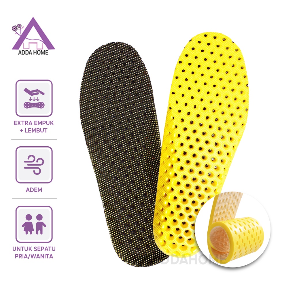 Alas Kaki Sepatu Unisex Empuk Sangat Nyaman Ringan Insole Shoes Sneakers Wanita Pria Ukuran 36 - 45