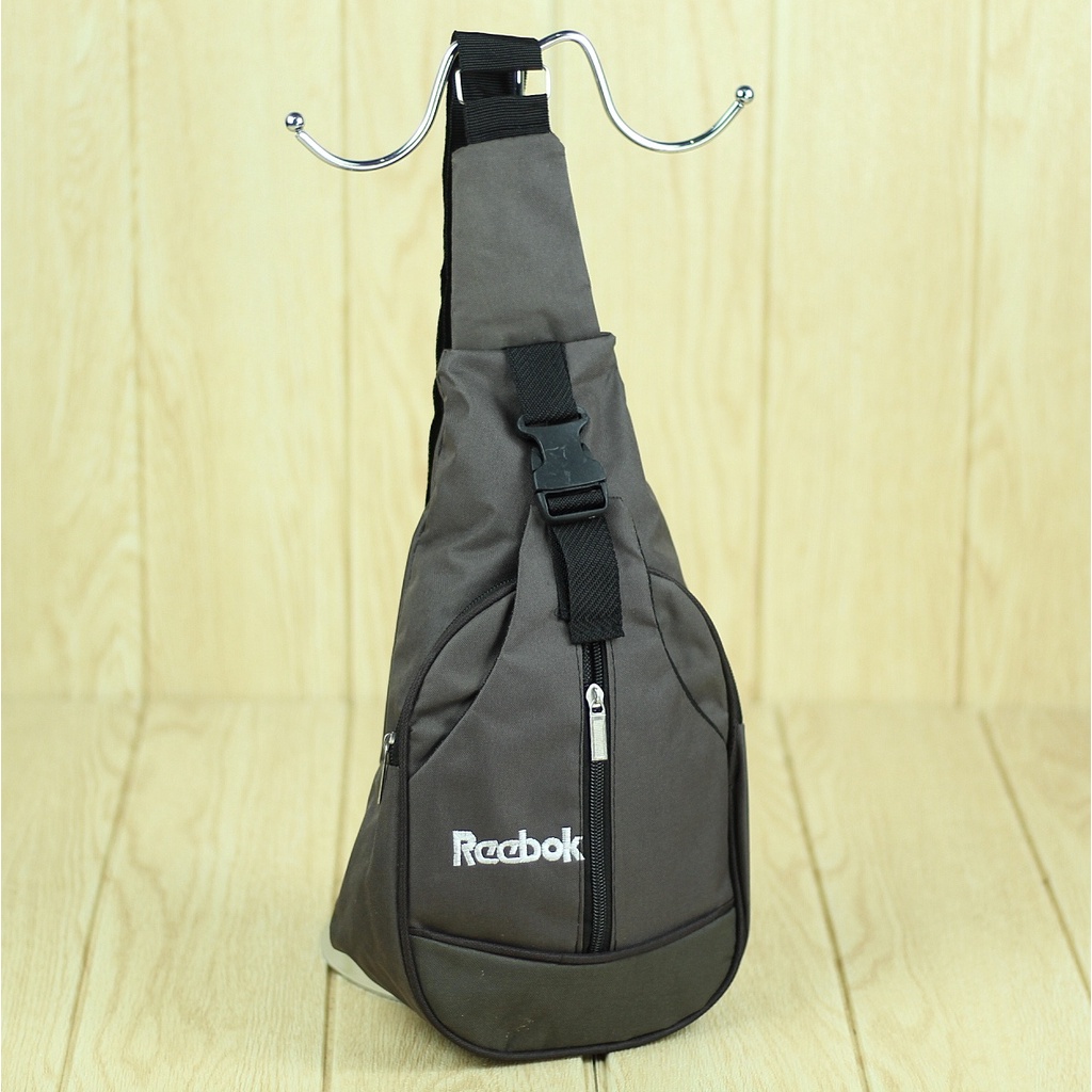 Tas Selempang Distro Rebook Coklat Slingbag Pria Kerja Outdoor Keren Terbaru Berkualitas Trendy