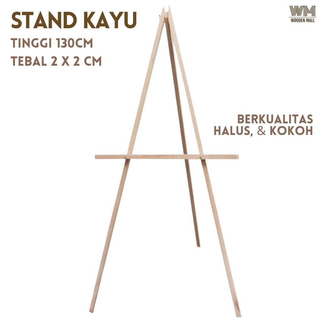 STANDING KAYU / STANDING TRIPOD KAYU PAPAN / STAND FRAME FOTO / STANDING WEDDING / PENYANGGA FOTO / 