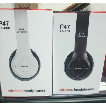 HEADSET HEADPHONE BLUETOOTH P47 WIRELESS HEADPHONE