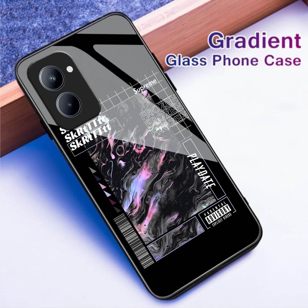 (U 074) Softcase Kaca Glossy Realme C33 - Case Hp Realme C33 - Case Keren Realme C33 - Casing Realme