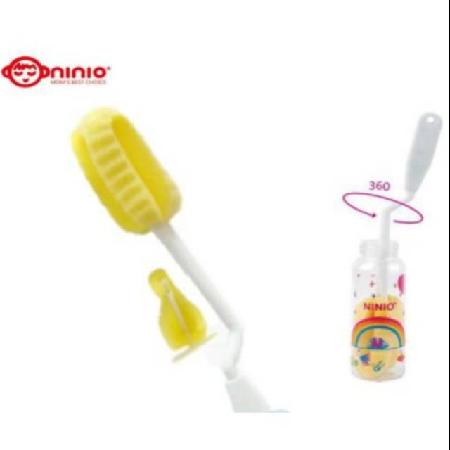 NINIO BOTTLE &amp; NIPPLE BRUSH SIKAT BOTOL