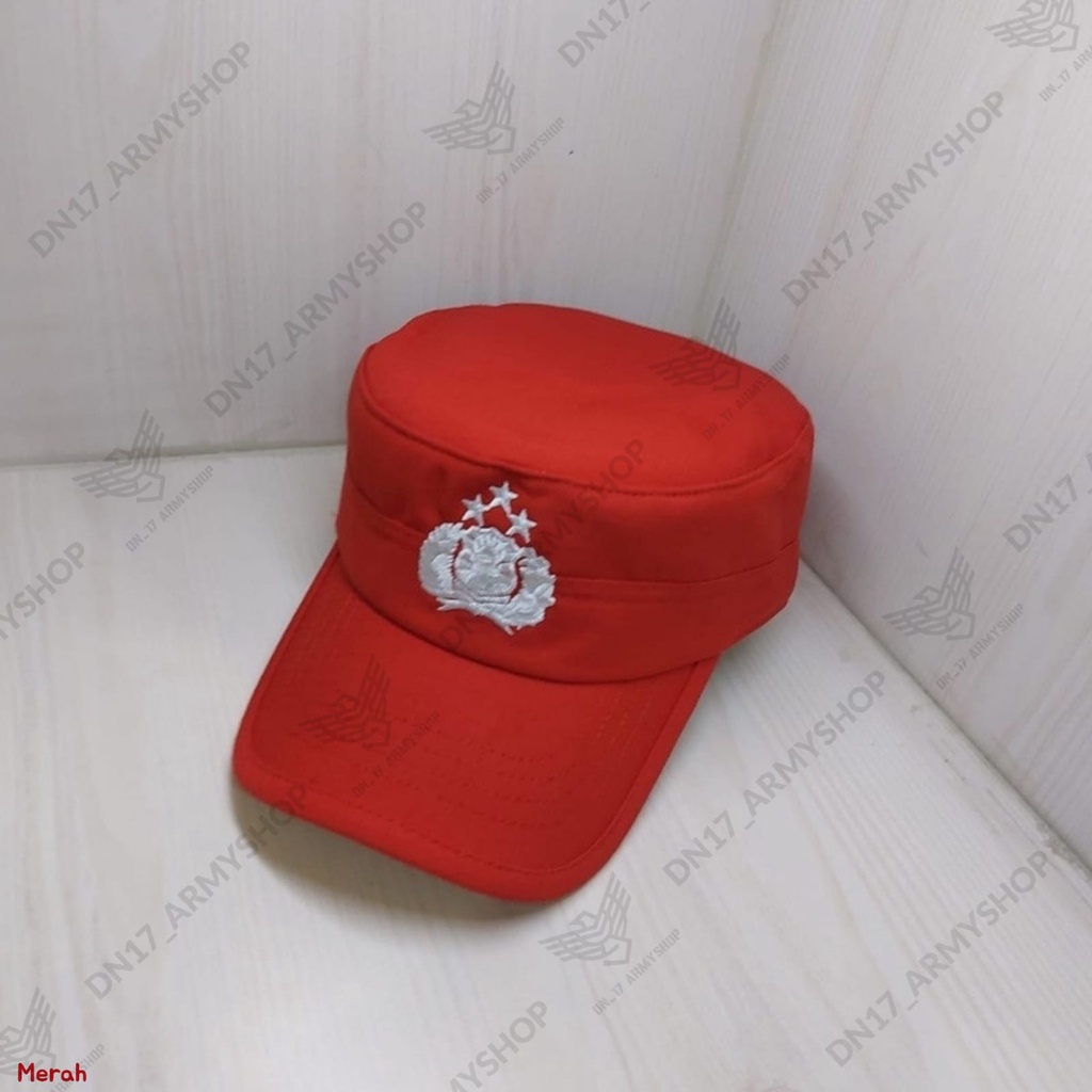 Topi Komando Bintara Merah