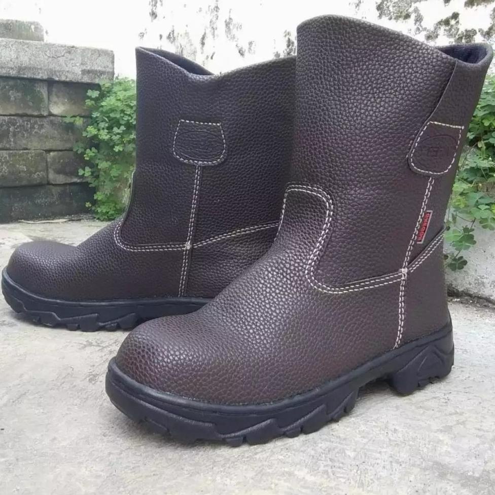 LANGSUNG ATC Sepatu Safety Boot Panjang Saveti Safeti Septi Joger King Gregor Kingstil Chetah Murah 