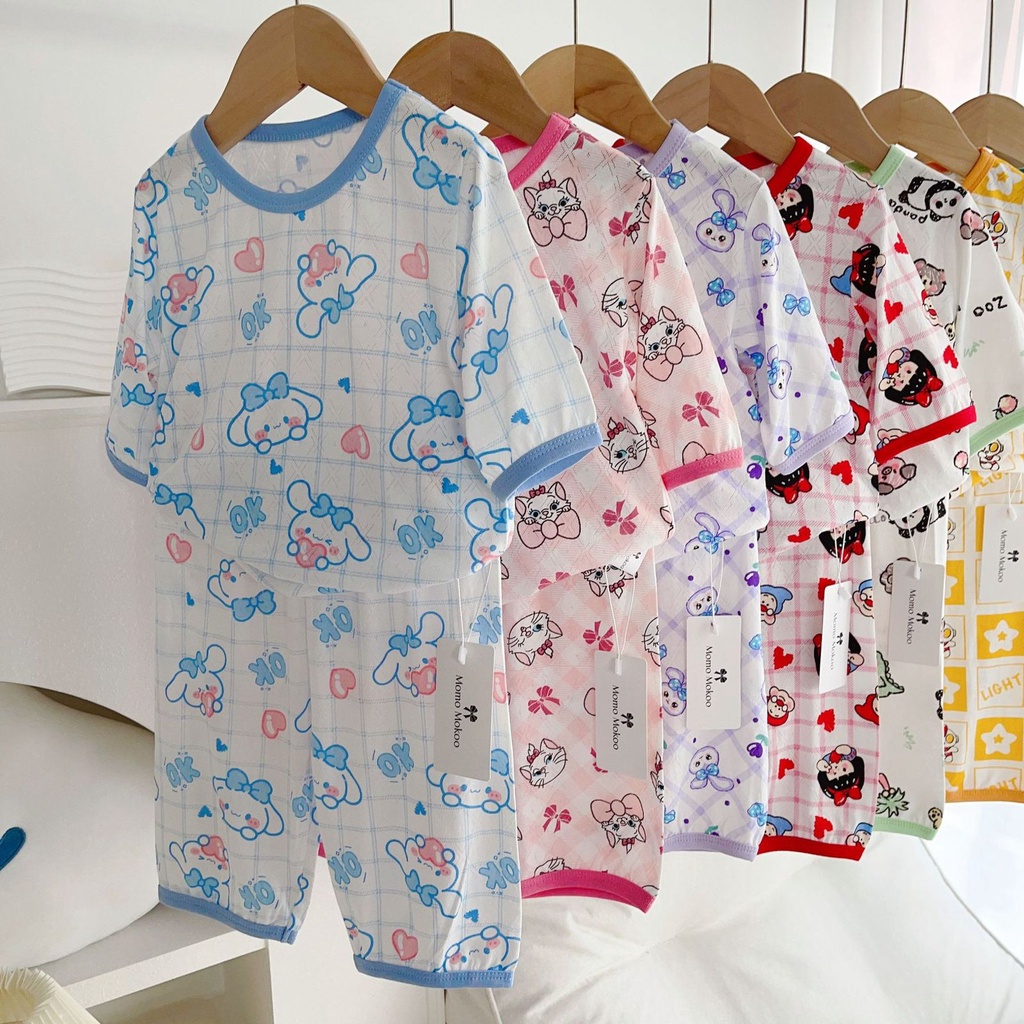 Baju set tidur 7/8 / baju set tidur lucu / baju piyama / baju rumah anak / baju set tidur anak / baj